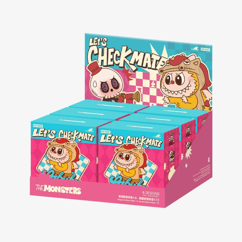 Komplettes Set mit 6 Labubu Let’s Checkmate Kühlschrankmagneten | Exklusive Sammlung